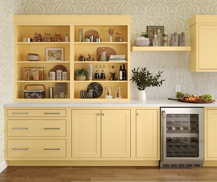 Yellow Kitchen Pantry