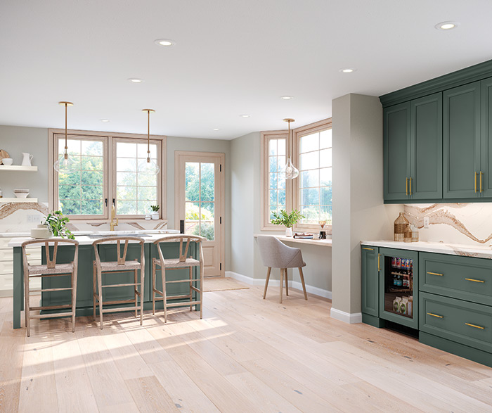 Two-Tone Maple Kitchen Cabinets